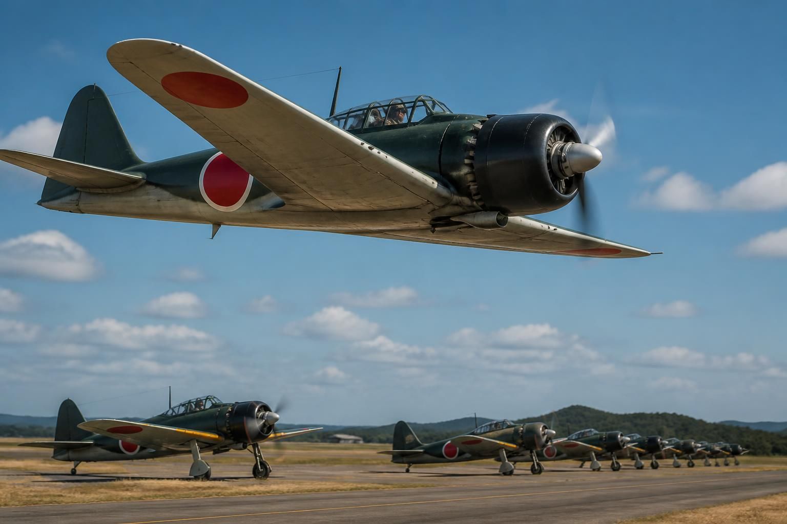 découvrez les détails et les variantes du mitsubishi zero a6m2, le célèbre chasseur japonais de la seconde guerre mondiale, réputé pour sa maniabilité et son efficacité au combat.