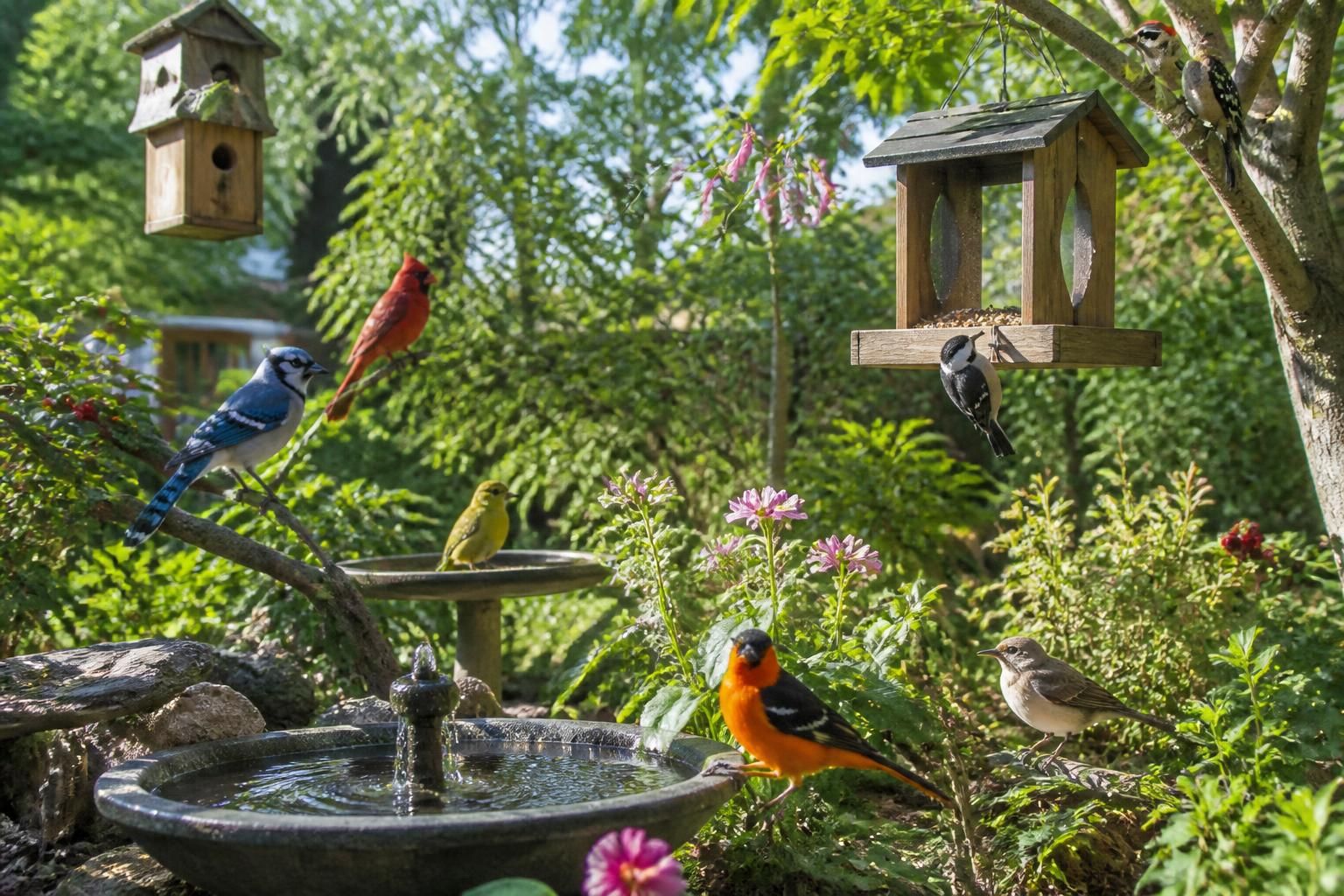 découvrez les espèces d'oiseaux locales que vous pouvez observer dans votre jardin et apprenez des méthodes naturelles pour les attirer en toute simplicité.