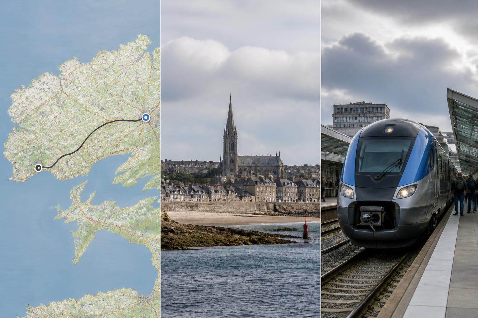 découvrez saint-pol-de-léon : carte détaillée, prévisions météo et informations pratiques pour un accès facile en train depuis brest.