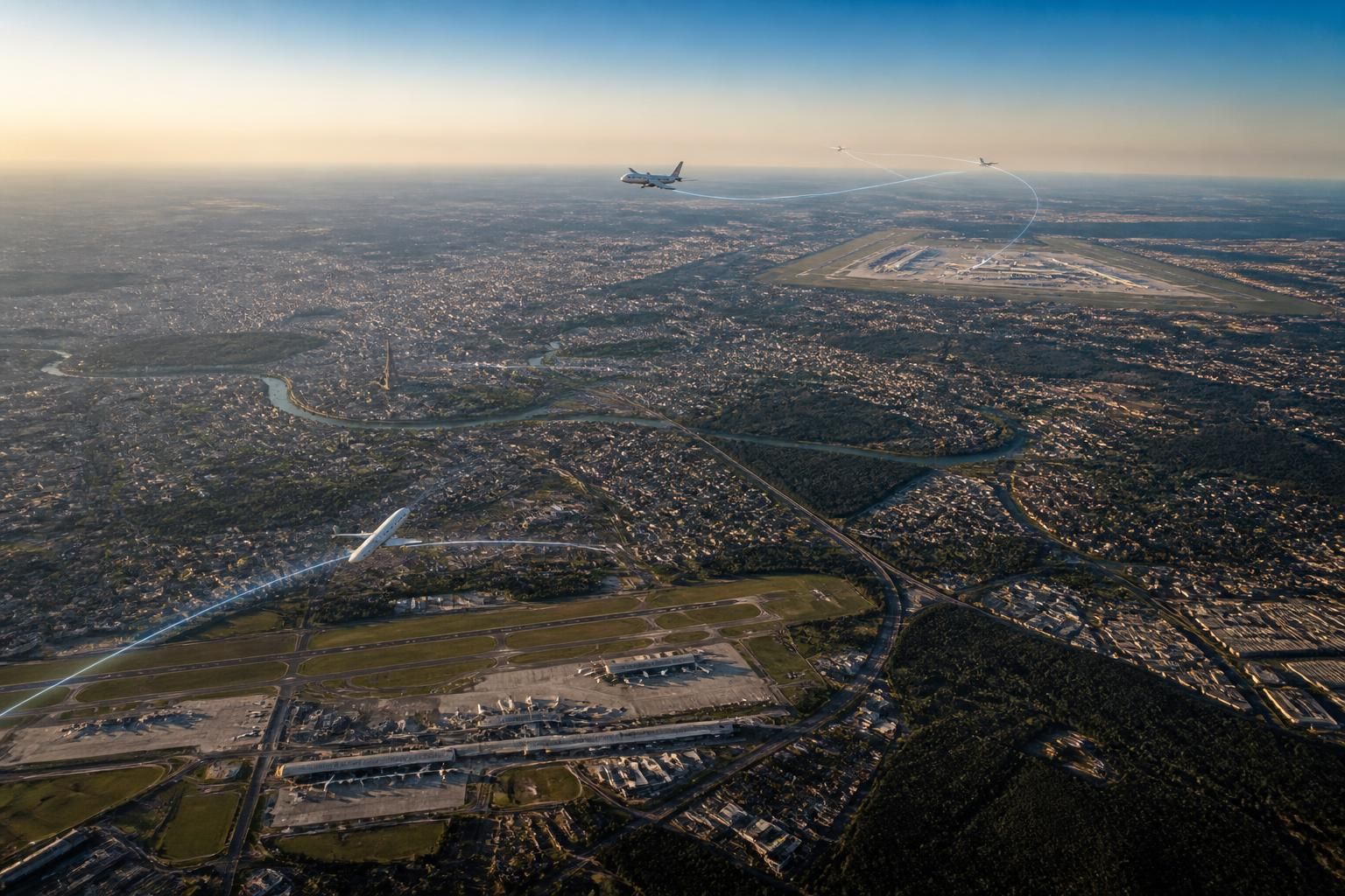 découvrez tout sur les couloirs aériens à paris, avec un focus détaillé sur les aéroports d'orly, roissy et charles de gaulle, leurs spécificités et leur rôle dans le trafic aérien.