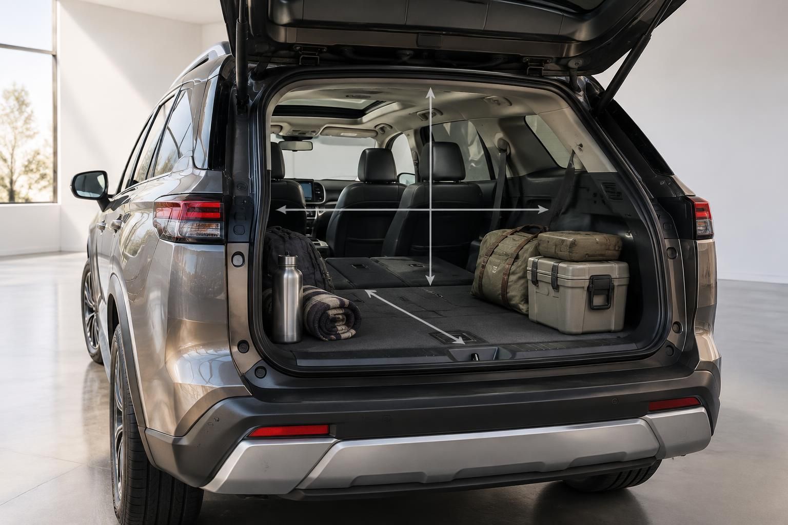 découvrez les dimensions du nissan pathfinder et son espace cargo : volume de coffre, modularité et capacité de chargement pour vos trajets.